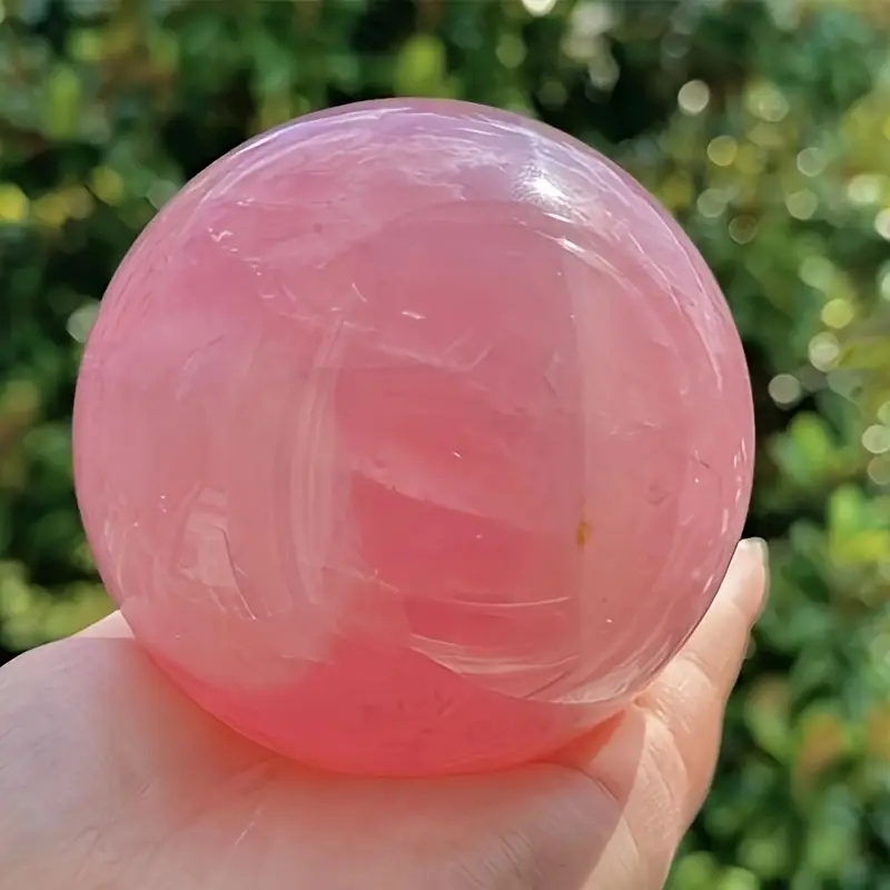 Sphère de quartz rose
