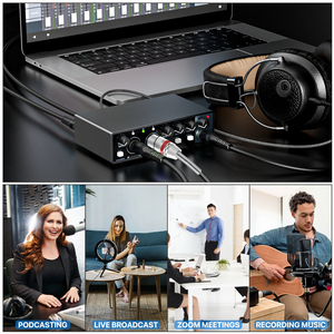 Factory Wholesale Christmas Gifts Studio Recording Sound Card Set 2 <strong>Input</strong> 2 Out Usb <strong>Audio</strong> <strong>Interface</strong> for Christmas Gift Set - Product Image 2