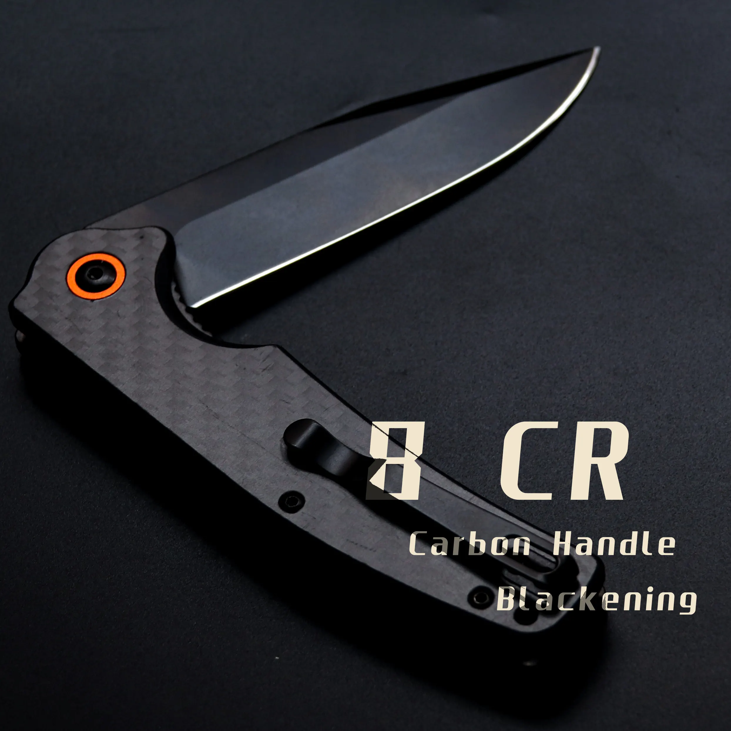 Coltello g10 3.47IN VG10 lama pieghevole coltello strumento tascabile con manico in fibra di carbonio Clip posteriore portatile caccia coltelli all'aperto