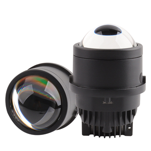 <strong>LED</strong> Fog Driving Lights Tri <strong>Color</strong> <strong>Bi</strong> <strong>Led</strong> Fog Light 110W Hi/Lo Beam White Yellow Biled Projector Lens 3 Inch for Any Car