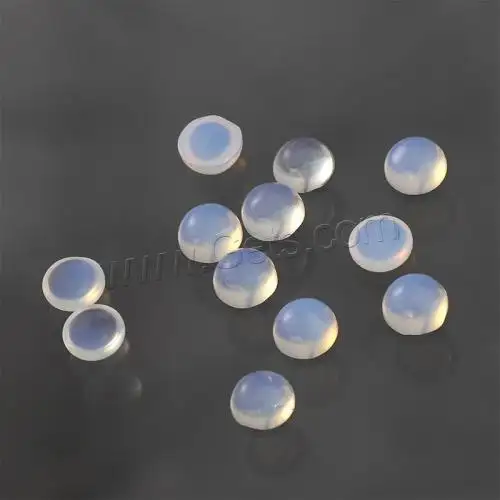 Cabochons de pierres précieuses en forme de dôme pour la fabrication de bijoux, différents matériaux polis au choix 8mm 1594359
