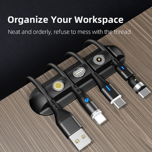 <strong>Cable</strong> Organizer Management Wire Holder Flexible USB <strong>Cable</strong> Winder <strong>Tidy</strong> Silicone Clips for Mouse Keyboard Earphone Protector - Product Image 3