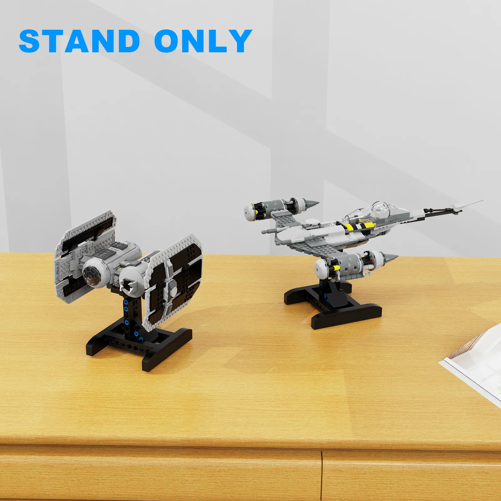 Building boat Stand for Lego X-Wing Starfighter 75102 75149 75218 Building Kits Awesome Display for Starfighter Building Toys