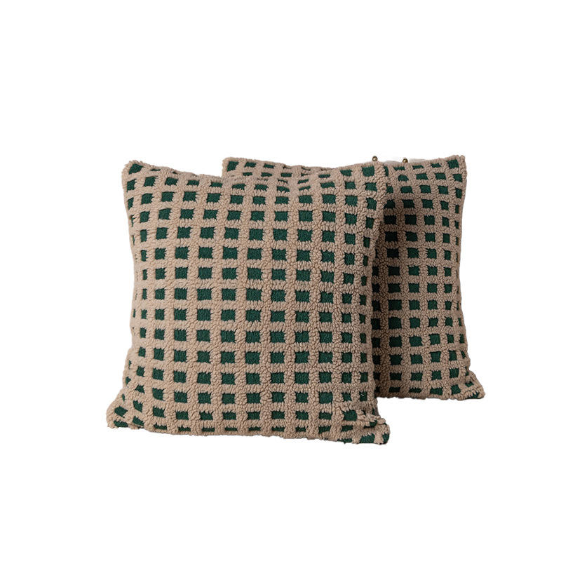 Christmas green plaid single-sided