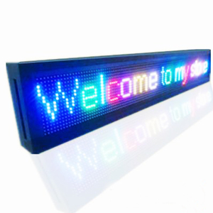 Rolling Untertitel Werbung Billboard Digital Display Programmier bare Mini Rolling LED Screen Badge - Product Image 1