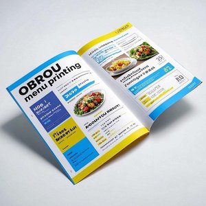 OBROU定制服务A3 A4 A5餐厅菜单小册子小册子折叠传单宣传纸宣传纸海报印刷 - Product Image 2