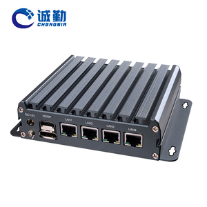 Fabbrica 4 LAN 2.5G N100 Mini PC Fanless dispositivo di rete 12th Gen N95 N300 DDR5 WIFI/BT/4G X86 Router Pfsense Firewall Mini PC - Product Image 1