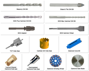 17Pcs SDS PLUS Drill <strong>Bit</strong> and <strong>Chisel</strong> <strong>Set</strong> <strong>in</strong> Plastic Box