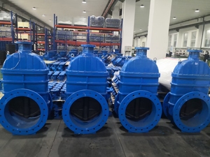 बेवल गियरबॉक्स और हैंडव्हील के साथ डक्टाइल आयरन फ्लैंगेड लचीला वेज गेट वाल्व - Product Image 5