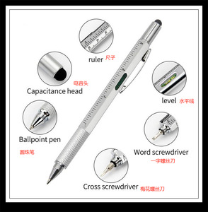 ปากกาไขควงสองหัวหัวแบบ6 in 1, ปากกาลูกลื่นพร้อมลูกบอลโลโก้พิมพ์ลาย - Product Image 3