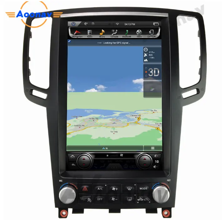 Aoonav rádio multimídia automotivo, rádio multimídia automotivo com tela vertical de 12.1 polegadas, reprodutor de dvd para navegação por gps infiniti g37 2010-2014