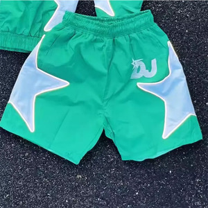 Custom Sweatsuit <strong>Two</strong> Piece Short <strong>Set</strong> Design Streetwear Mens Reflective Windbreaker Jacket Tracksuit <strong>Set</strong> - Product Image 6