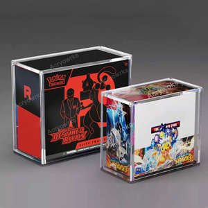UV-beständiges neues ETB-Gehäuse aus klarem Acryl mit Magnet deckel Pokemoned 151 ETB Elite Trainer Box Protector <span class=keywords><strong>Case</strong></span> Benutzer definierte Unterstützung - Product Image 6