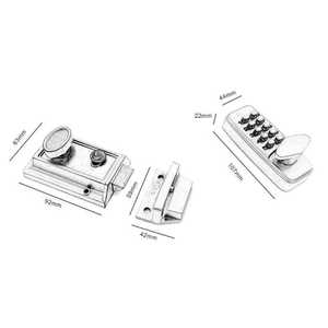 Meccanico impermeabile Digital Door Lock Push Button Tastiera Keyless Codice Serratura a Combinazione per 30-60 millimetri Porta - Product Image 1