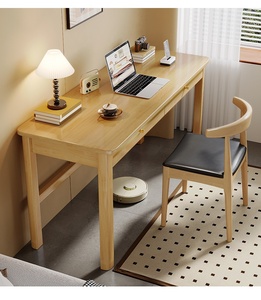 Modern <strong>Simple</strong> Solid Wood Desktop <strong>Computer</strong> <strong>Desk</strong> 50 Wide Office Writing <strong>Desk</strong> for Small Apartment Modular Home Bedroom Furniture - Product Image 6