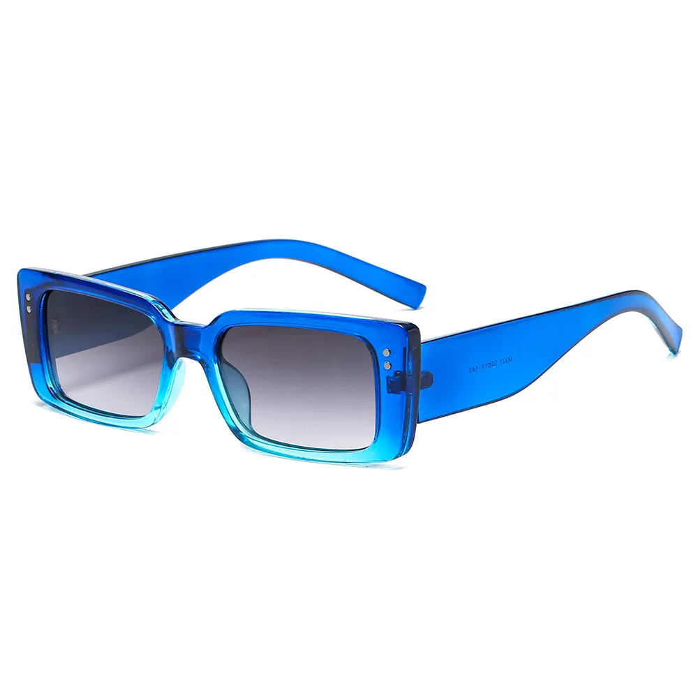 2021 vendita calda tonalità di bellezza occhiali magnetici Unisex In stile stile occhiali da sole Vintage retrò rettangolo gradiente