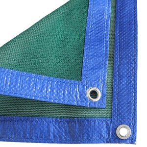 Red de sombra de fábrica directa con borde negro y borde azul Material reciclado para Irak