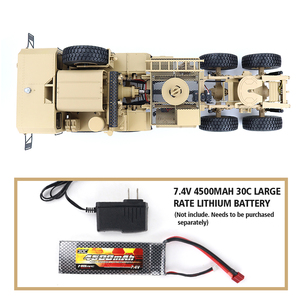 リモコン電動トラックおもちゃHG-P802 PRO音響光学16CHバージョンRCミリタリートラックモデルおもちゃ子供用 - Product Image 5