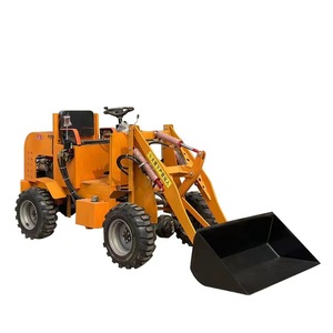 Super promoção construção máquinas 18hp/ 7.5kw Mini roda hidráulica diesel carregado máquina backhole carregador