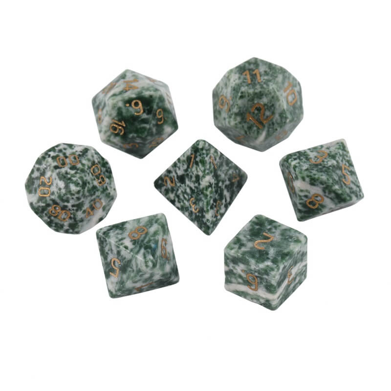 Natural green stone