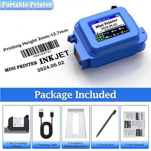Mini-Drucker Batch-Code Tragbare Hand-Tinten strahl druckmaschine für schnell trocknende Batch-Codierer Ei Datum Verfalls nummer Datum - Product Image 4
