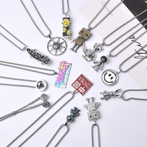 Đa Năng Titan Thép Chuỗi Cho Nam Giới Độc Đáo Internet Người Nổi Tiếng Mặt Dây Chuyền Đường Phố Phong Cách Hip-Hop Vòng Cổ Phụ Kiện Cho Vũ Trường - Product Image 1