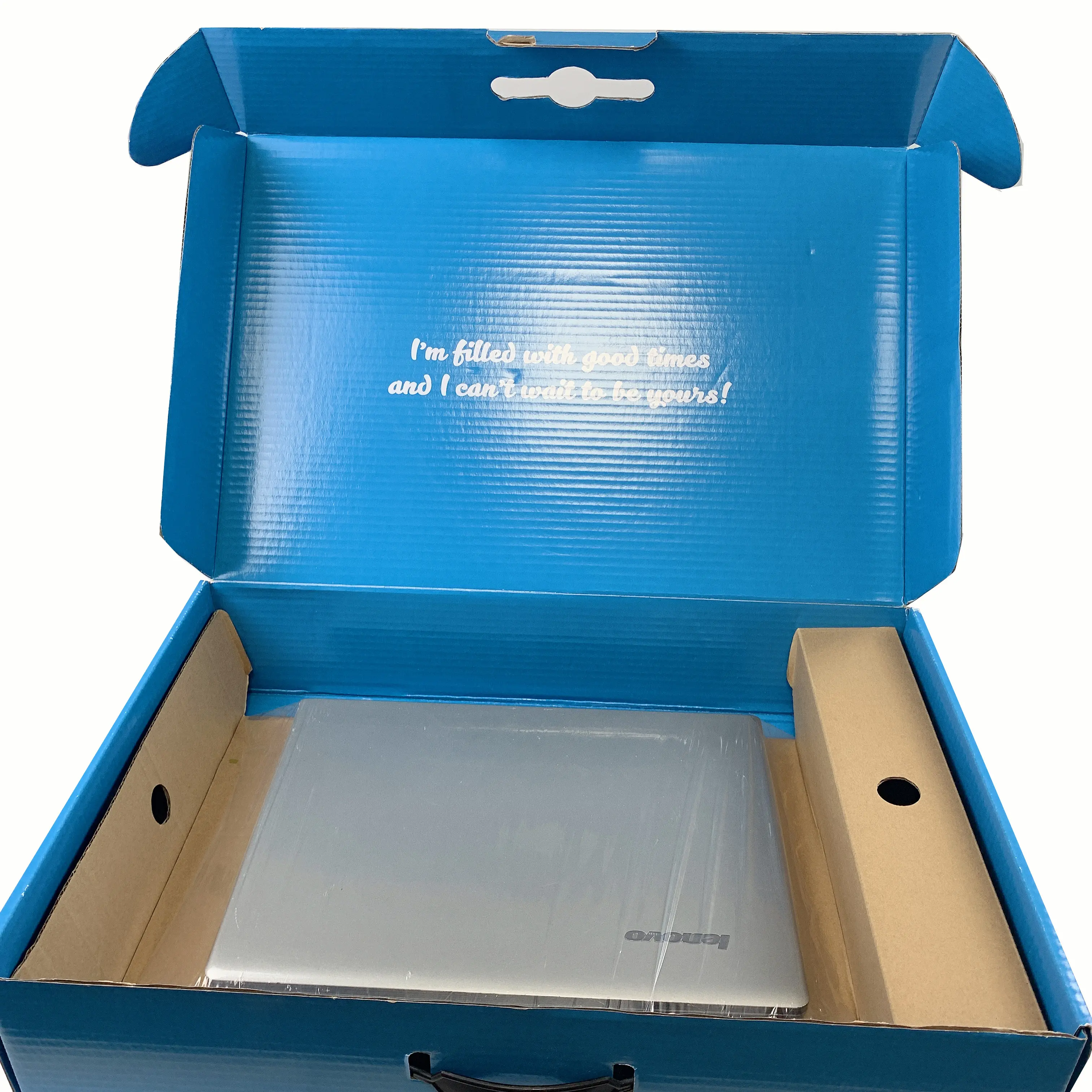 Fábrica Por Atacado Personalizado Caixas De Papel Ondulado Laptop Presente Embalagem Caixa De Transporte