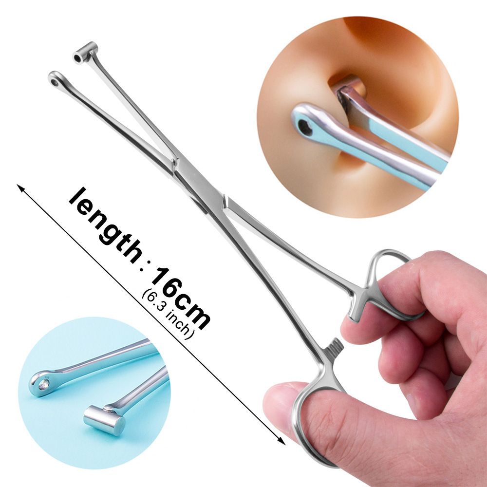 Pince à septum nasal semi-fermée à 5 dents
