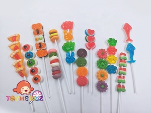 Ngày trẻ em tùy chỉnh trái cây có hương vị kẹo mút bao bì cá nhân với mô hình hoạt hình xoài trái cây kẹo dẻo - Product Image 2