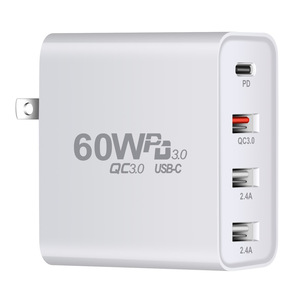 US EU UK <strong>AU</strong> 4 <strong>in</strong> <strong>1</strong> 60W PD Super Fast Charging USB C Wall Charger Adapter Original Type-C Portable Charger for Smart Cell Phone - Product Image 3