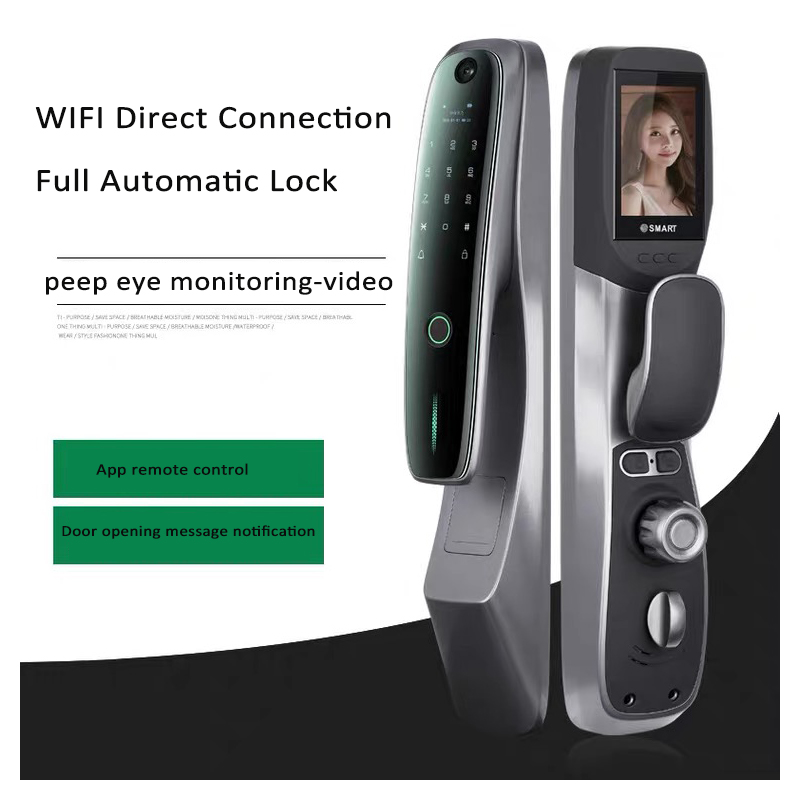 Digital Home Door Lock S918max Lock Password Card Biometric Smart Life Fingerprint Tuya App Wifi Lock