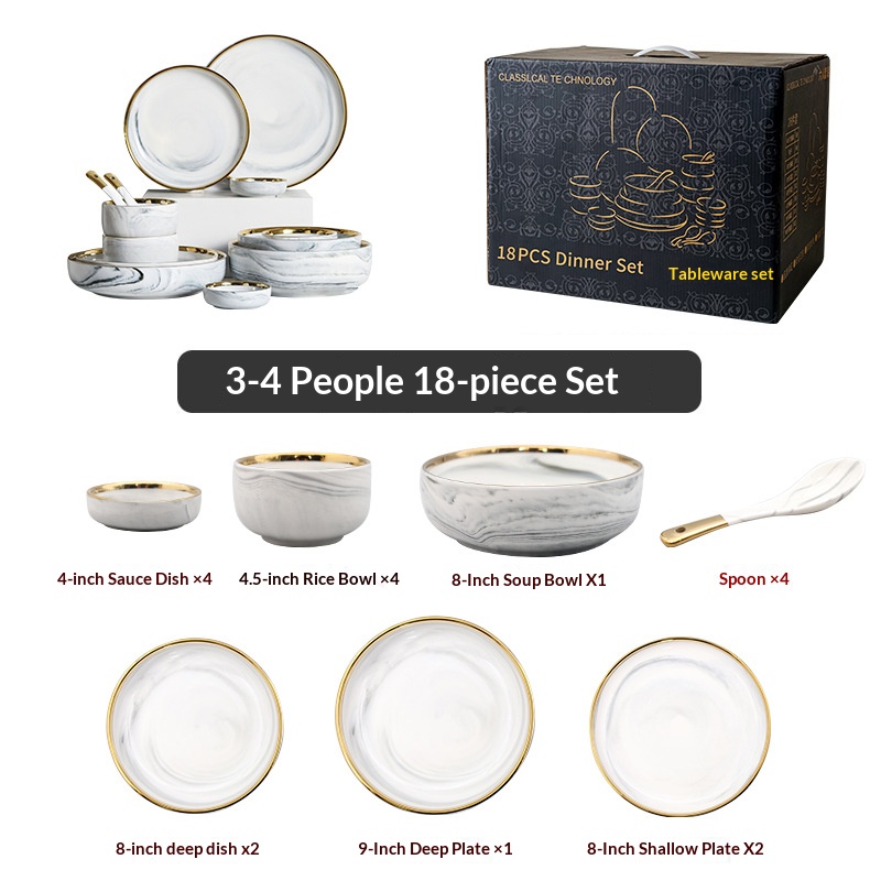 White-18-piece