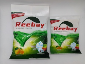 Mavi yüksek kaliteli çamaşır deterjanı çamaşır tozu sabun tozu 1kg özel tasarım ambalaj beyaz mavi çiçek - Product Image 2