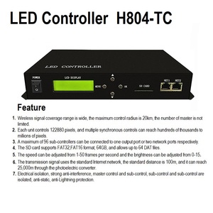 Беспроводной полноцветный светодиодный синхронный контроллер системы H804TC RF светодиодный контроллер - Product Image 2