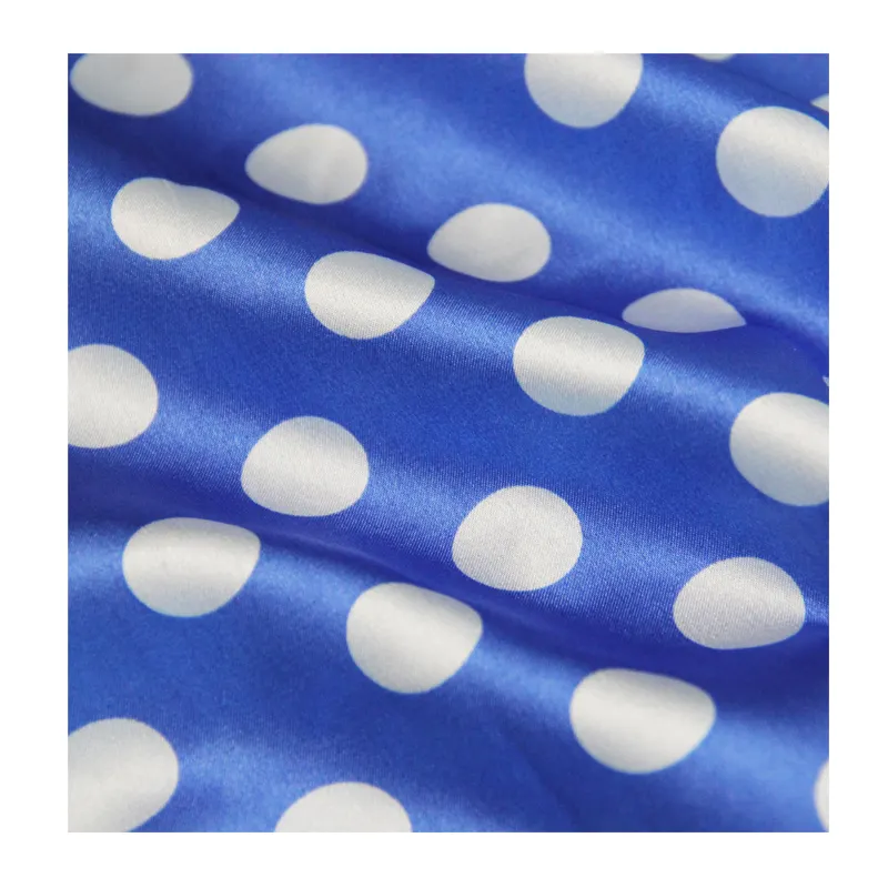 Venta caliente Satén de seda digital impreso 100% tela de satén de poliéster para ropa de dormir