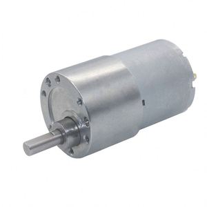 12v 24v直流齿轮电机37毫米全金属齿轮箱7转/分至1600转/分齿轮电机Motop高扭矩偏心轴齿轮电机