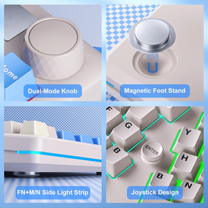 LEOBOG A75 Tri Mode RGB <strong>Mechanical</strong> 83-Key Gaming <strong>Keyboard</strong> Lovely Cat Keycap <strong>Programmable</strong> Hot Swap Gasket-Mounted Tri-Mode RGB - Product Image 6