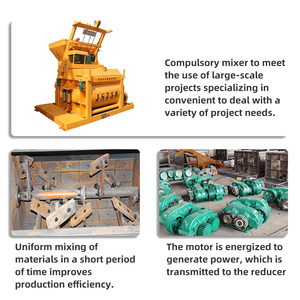 Factory Direct JS500 <strong>JS750</strong> JS1000 Forced Double Shaft Concrete <strong>Mixers</strong> Various Construction Projects Favorable Price - Product Image 4