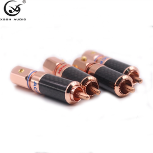 HIFI RCA插孔适配器YIVO XSSH音频扬声器耳机光盘播放器OEM ODM DIY红铜彩色黄铜公RCA插头连接器 - Product Image 5