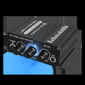 Mini amplificador estéreo doméstico montado en el coche, ordenador MP3, entrada de teléfono salida de 2 canales AK270 - Product Image 3