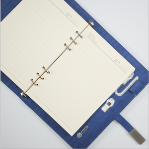 商务风格日记6环PU精装笔记本带移动电源和计算器 - Product Image 4