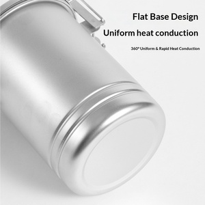 Houmu Ngoài Trời 304 Thép Không Gỉ Đa Chức Năng Nấu Ăn Nồi Cho Hấp Nấu Ăn Một Di Động Cắm Trại Đồ Nấu Nướng Cho 1 - Product Image 4