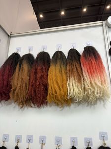 Orientfashion 18 24 inch sợi tổng hợp Marley <span class=keywords><strong>Braid</strong></span> afro kinky Ombre <span class=keywords><strong>Braid</strong></span> tóc afro kinky Xoắn Tóc Marley tóc <span class=keywords><strong>braid</strong></span> - Product Image 2