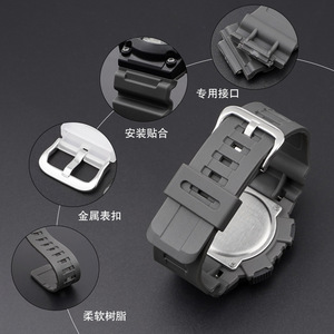 Resin Replacement Watch Strap Men Band for <strong>Casio</strong> AE-1000W AE-1200 AE-1300 AEQ110W AQS800W MRW-200H SGW-400H/500H Sport Wristband