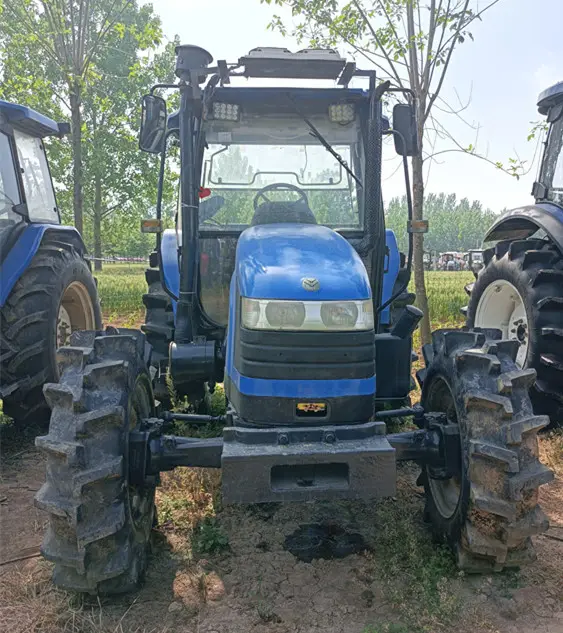 Trator de agricultura holland 4wd 100hp, trator produzido na china, qualidade superior, estufa orquídea, roda, novos tratores agrícolas usados