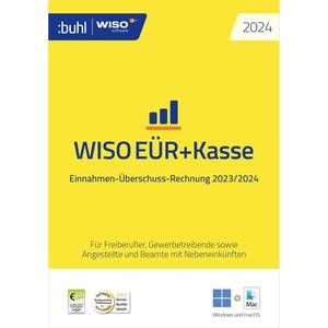 WISO EÜR + Kasse 2024 полная версия, 1 лицензия для Windows и Mac финансового программного обеспечения (940910770135) - Product Image 1