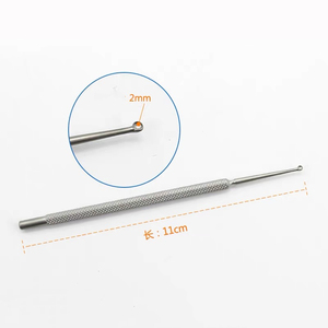 <strong>Curette</strong> Large Chalazion <strong>Curette</strong> 2mm Diameter Stainless Steel Ophthalmic Surgical Instruments