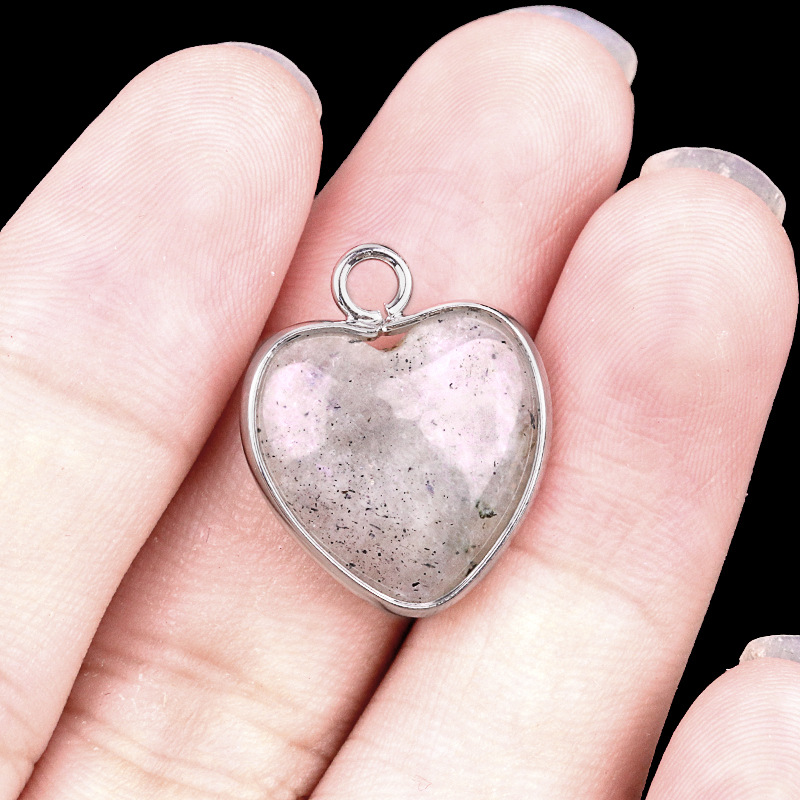 Pendentif simple labradorite (argent)