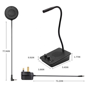 Daytech-intercomunicador WI07 para oficina, sistema de intercomunicación inalámbrico con altavoz y ventana de doble vía - Product Image 4