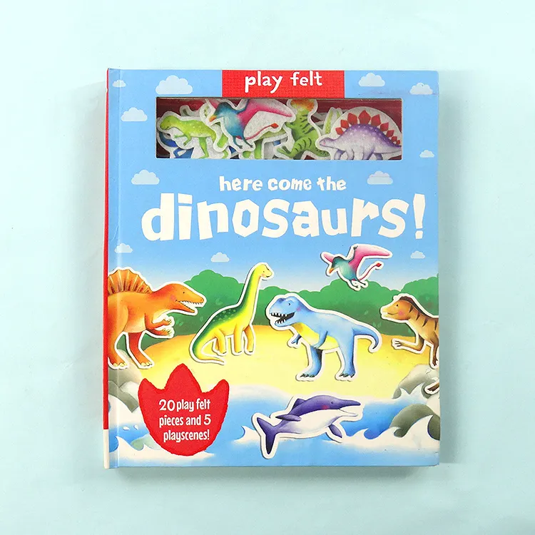 Commercio all'ingrosso Dinosauro Dei Bambini Educativi Libro Morbido Tessuto di Copertura Libro Con Stampa A Colori